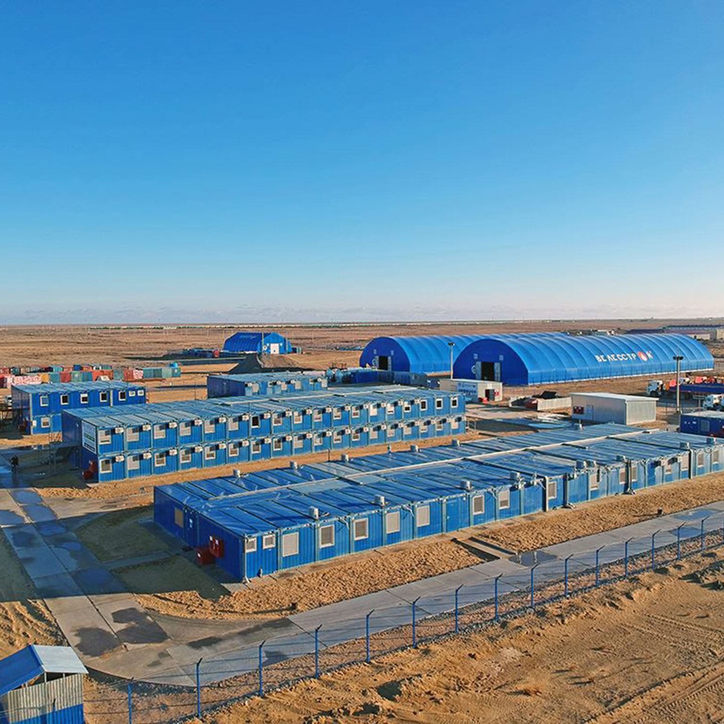 Velesstroy camp on Tengiz